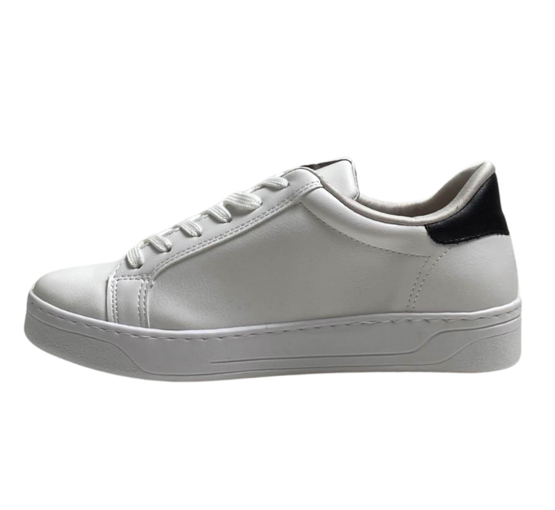 VIA MARTE TENIS FEM Branco/Preto 3