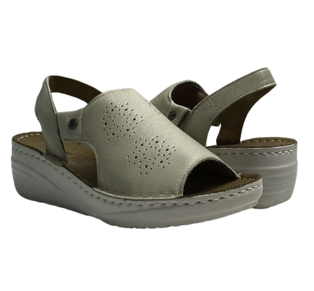 LEVECOMFORT SANDALIA FEM Creme 4