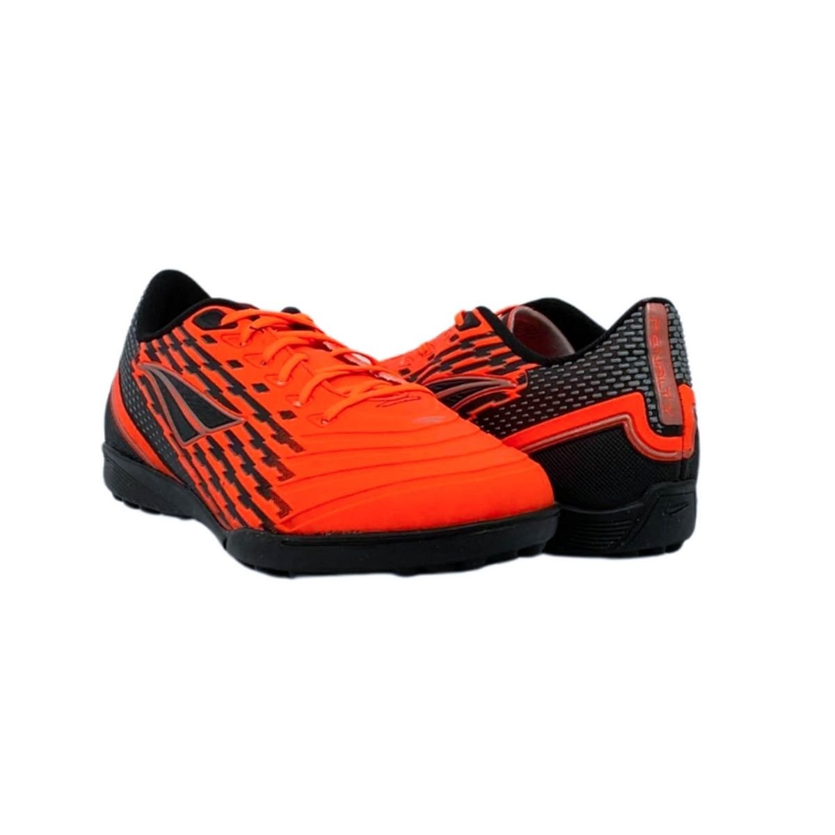 Chuteira Society Penalty Masculina 242277 Coral/Preto Laranja 4