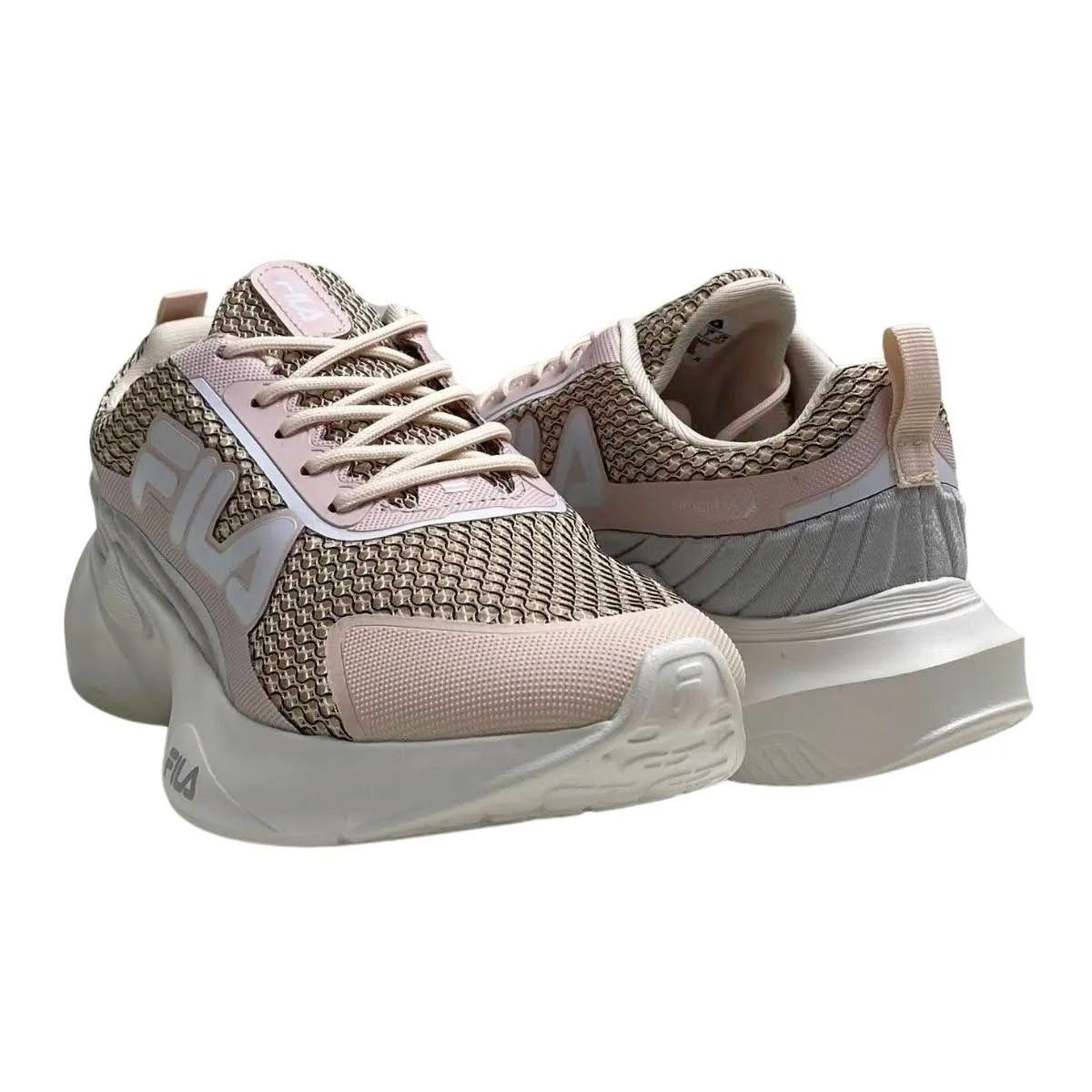Tênis Esportivo Infantil Fila Menina FO4K00017F Rosa Claro Rosa Claro 5
