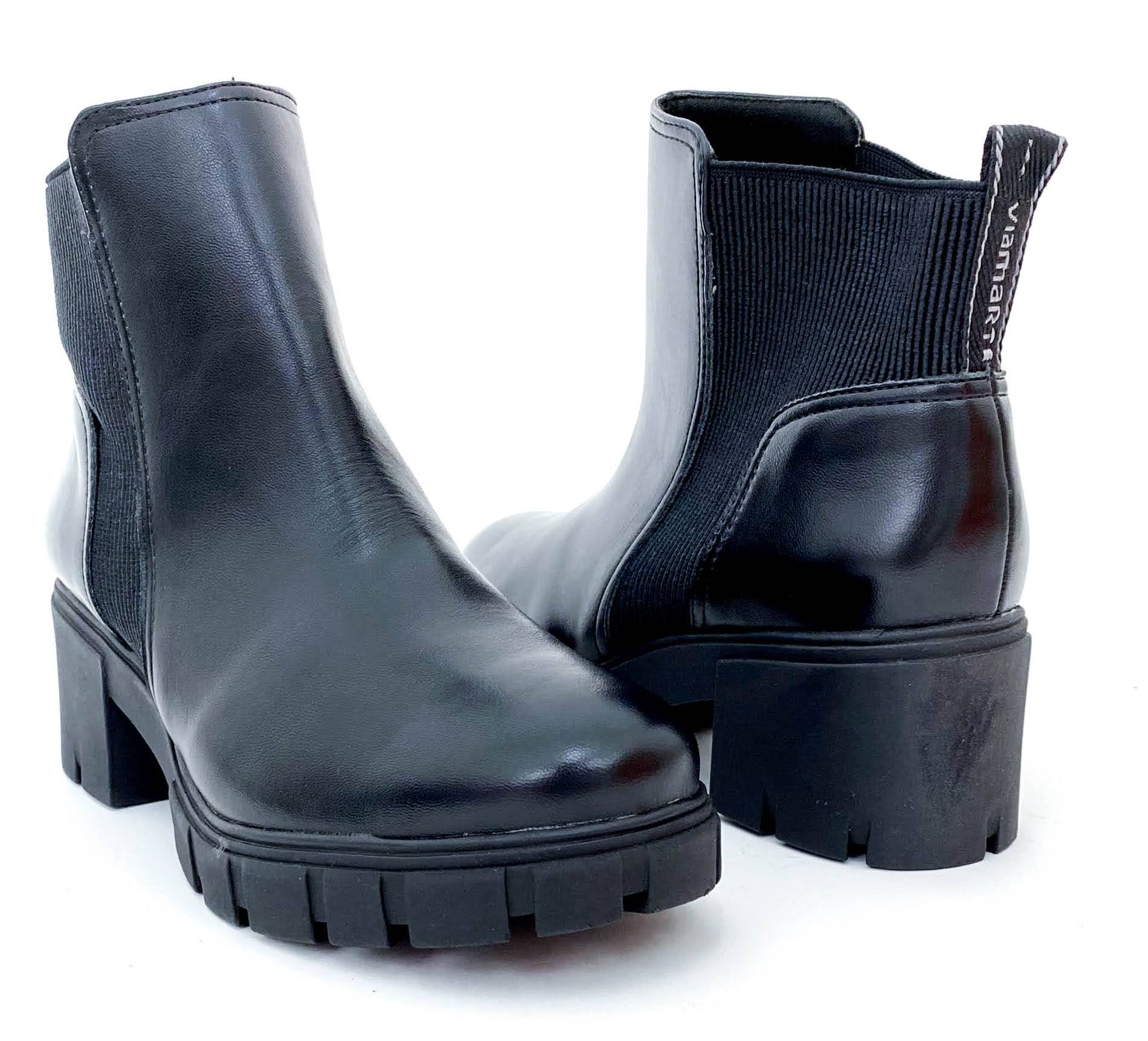 VIA MARTE BOTA FEM Preto 4