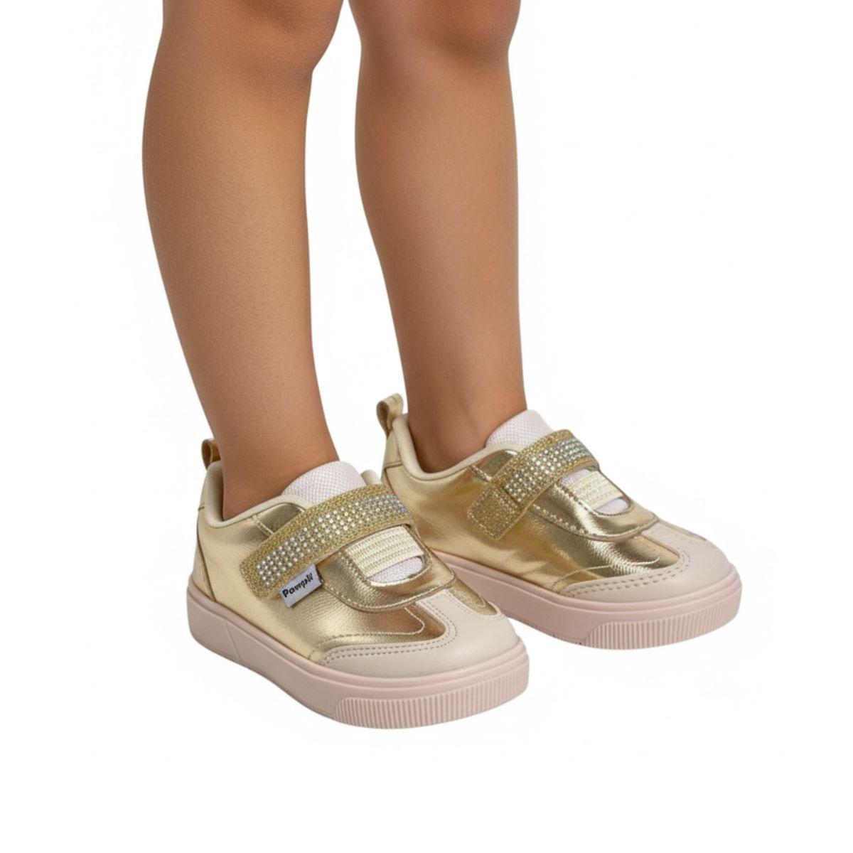 Tênis Pampili Infantil Menina 721049000 Dourado Dourado 2