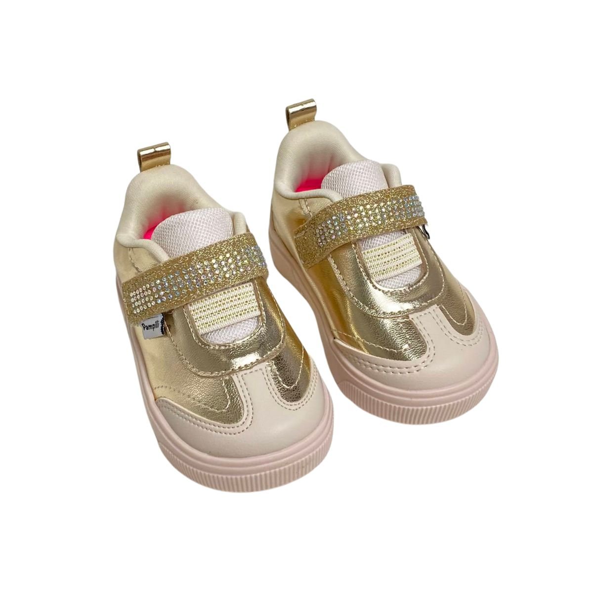 Tênis Pampili Infantil Menina 721049000 Dourado Dourado 4