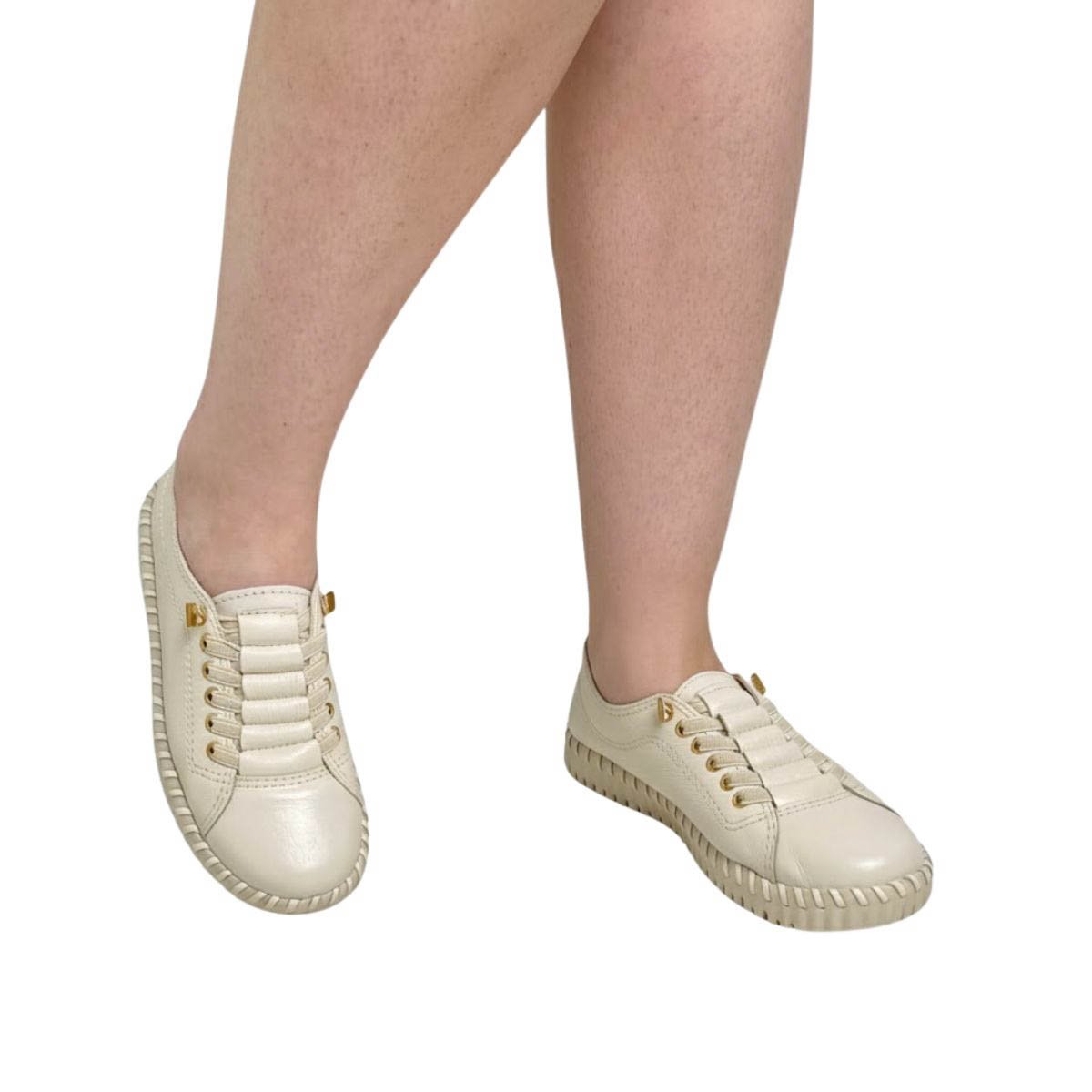 Tênis Bottero Feminino 374102 Marfim Bege 2