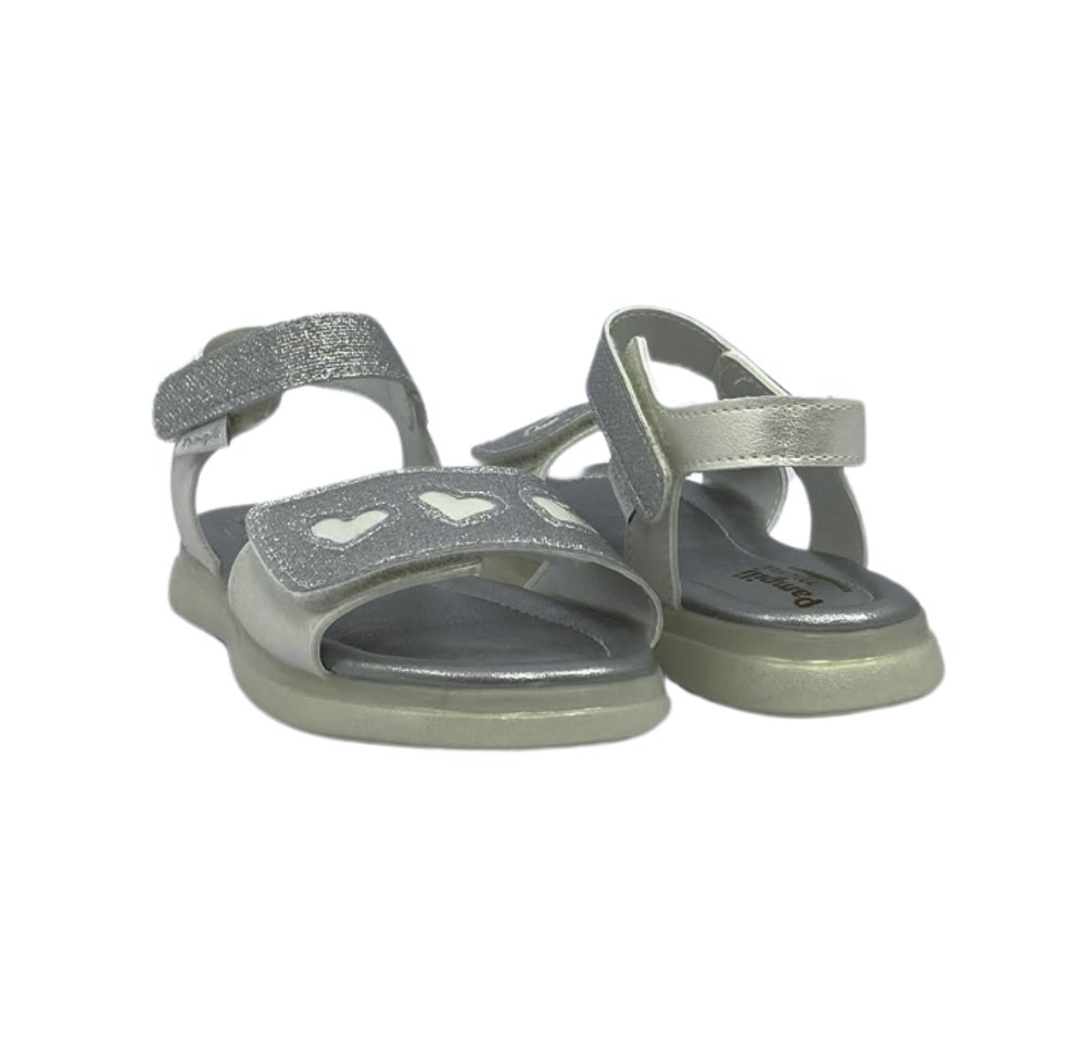 PAMPILI SANDALIA INF FEM Branco/Prata 4