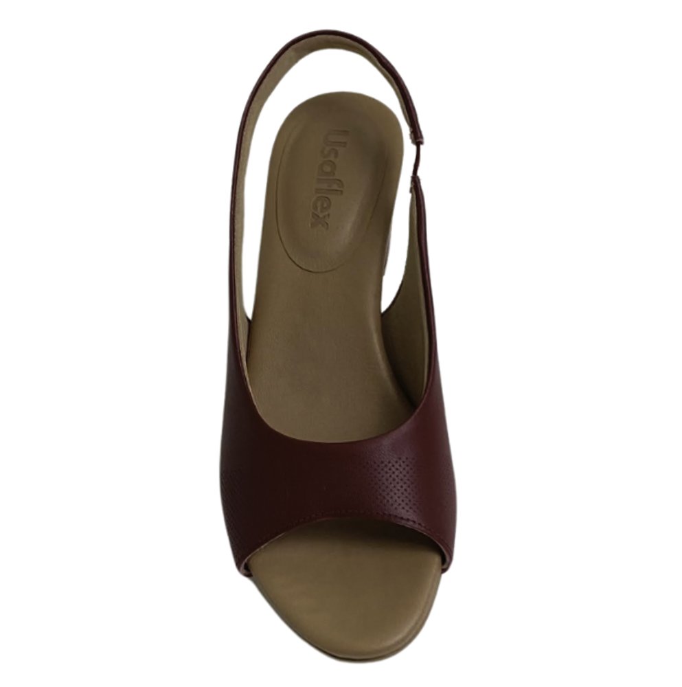 USAFLEX SANDALIA FEM Bordo 4