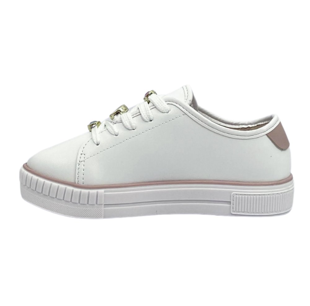 MOLEKINHA TENIS INF FEM Branco/Rosa 2
