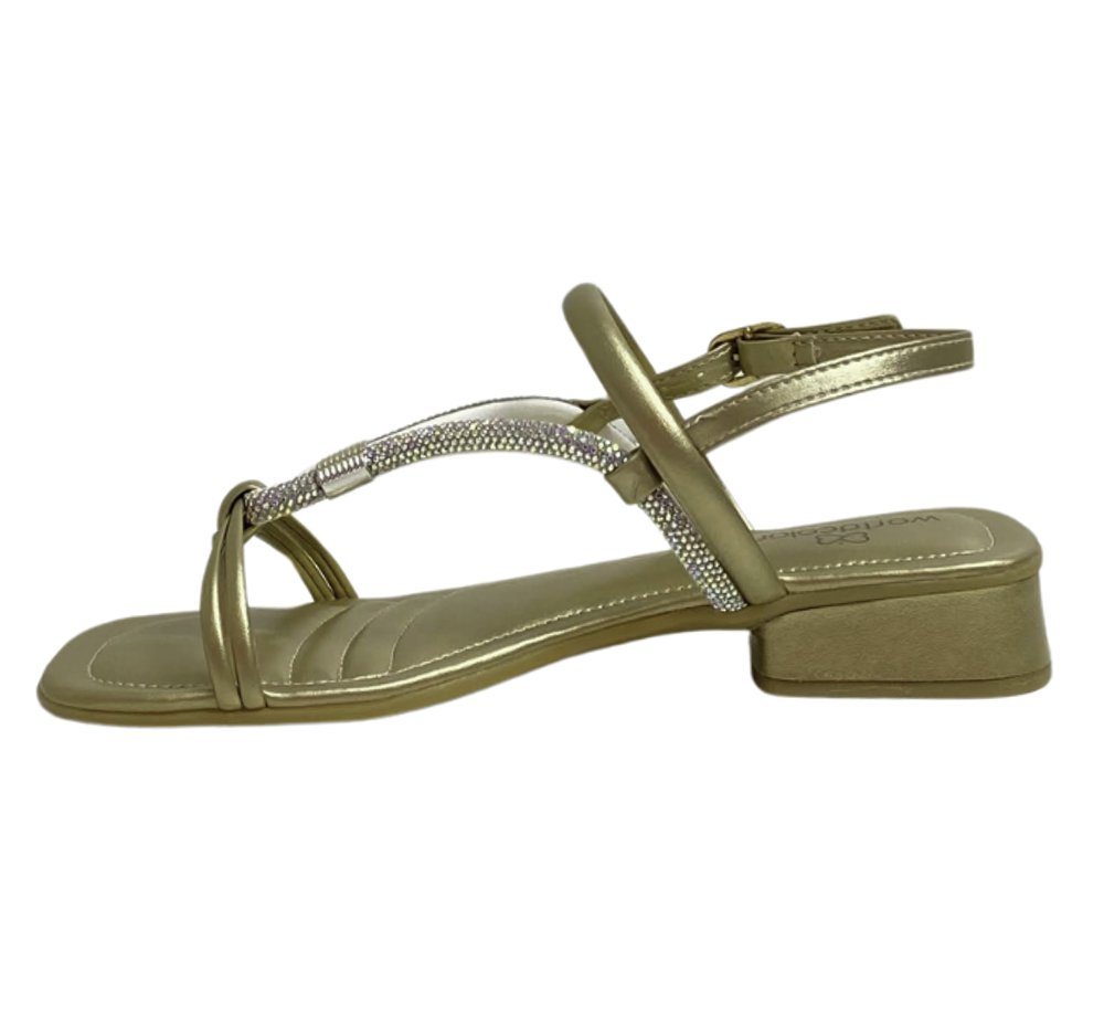 WORLD COLORS SANDALIA INF FEM Dourado 2