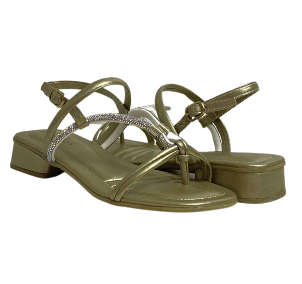 WORLD COLORS SANDALIA INF FEM Dourado 4