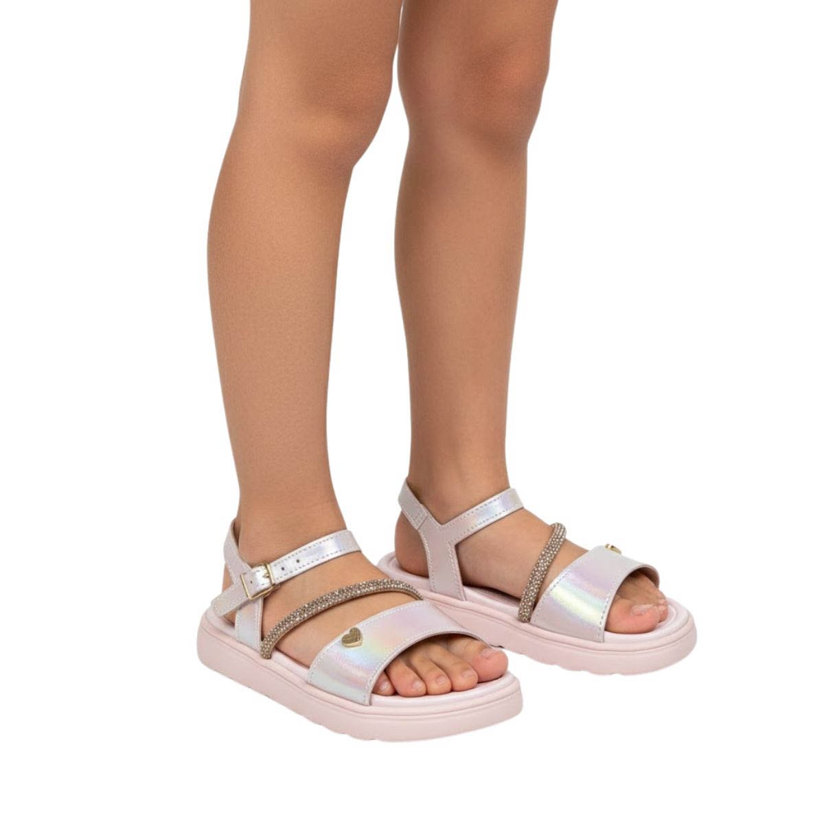 Sandália Mini Sua Cia Infantil Menina 705100721 Rosa Claro Rosa 2