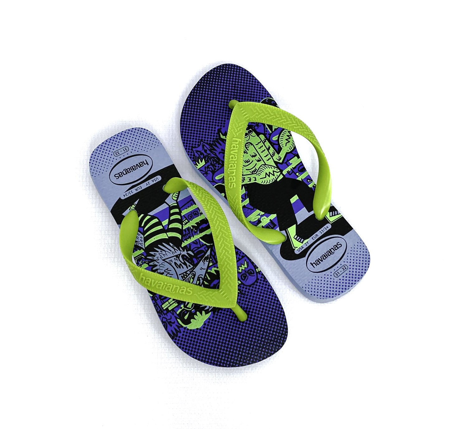 HAVAIANAS CHINELO INF MASC Azul/Verde 4