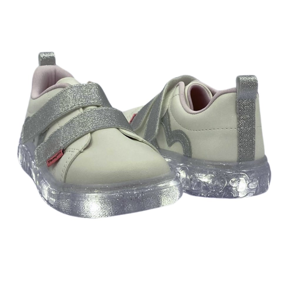 PAMPILI TENIS INF FEM Branco/Prata 4
