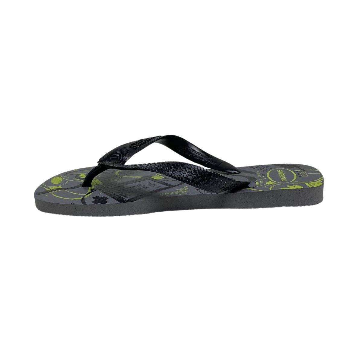 Chinelo Havaianas Infantil Menino 4127273 Cinza Escuro Preto 3