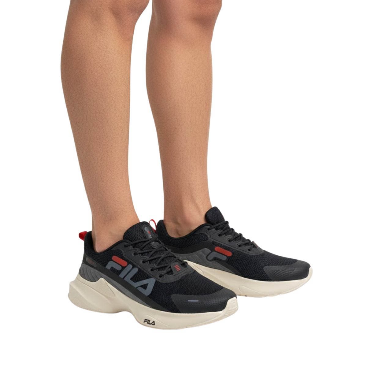 Tênis Esportivo Fila Masculino FO1TR00044 Preto Preto 2