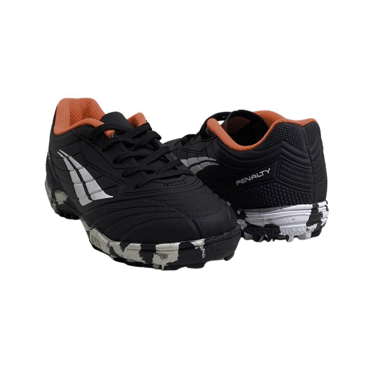 Chuteira Matis Society Penalty Infantil Menino 246241 Preto/Coral Preto 5