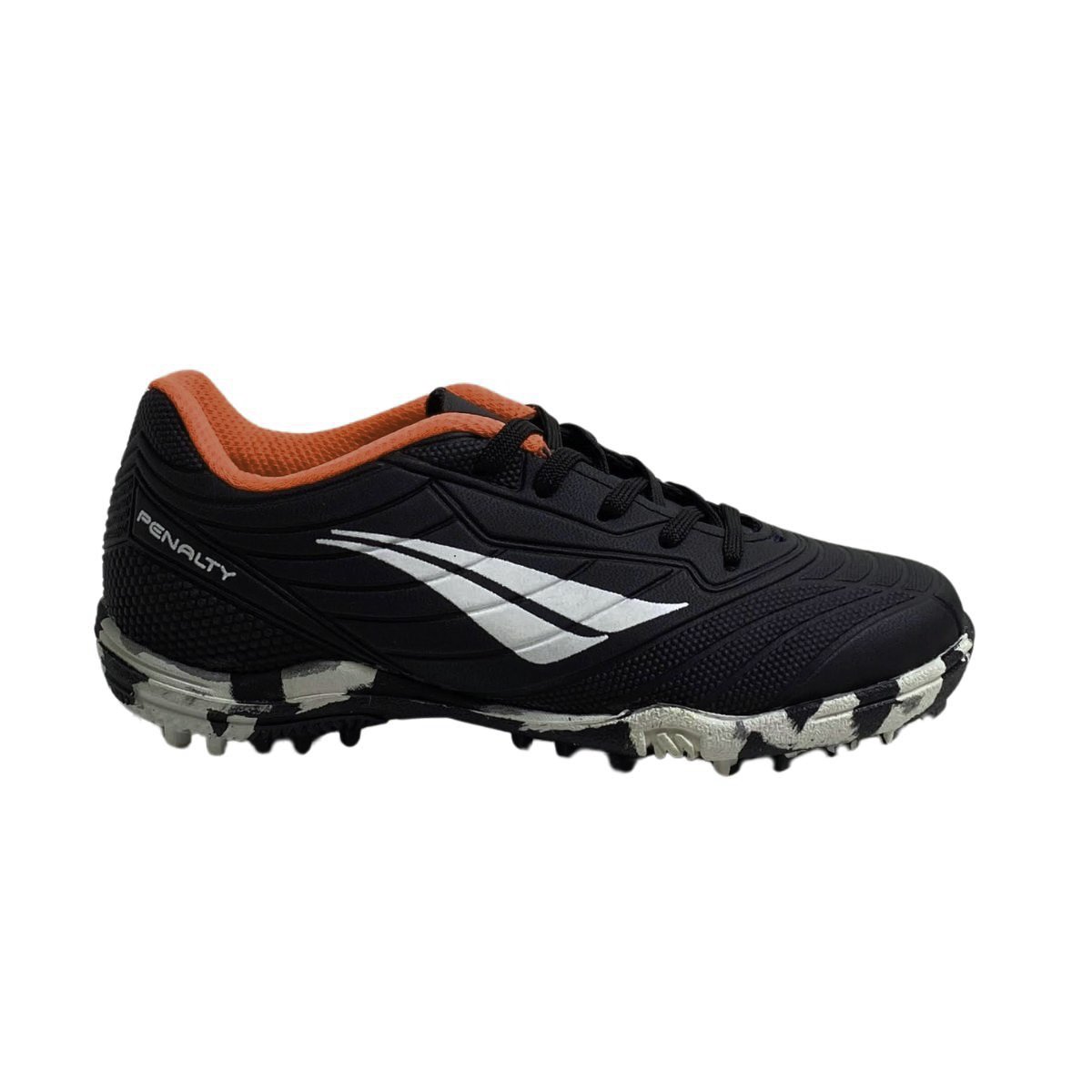 Chuteira Matis Society Penalty Infantil Menino 246241 Preto/Coral
