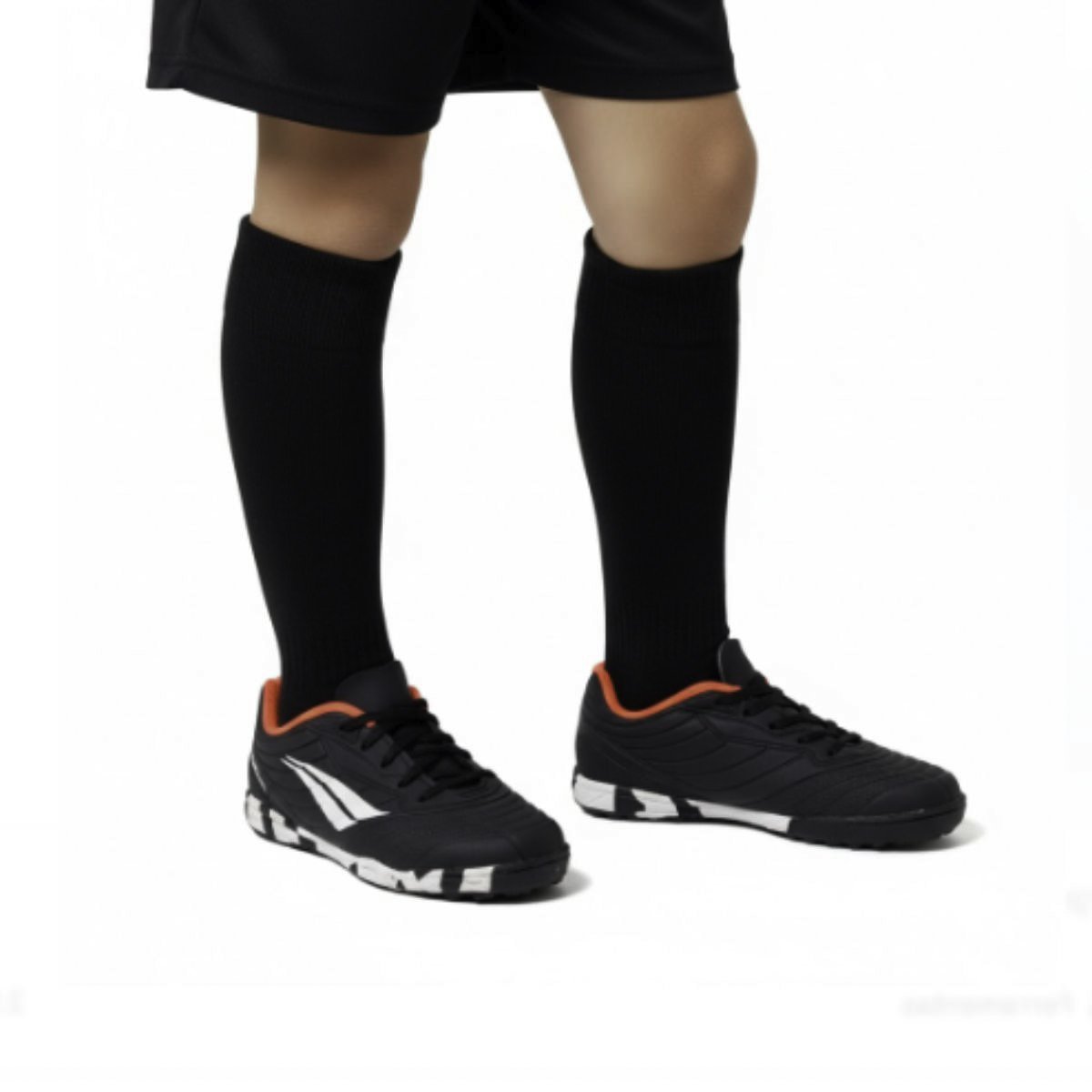 Chuteira Matis Society Penalty Infantil Menino 246241 Preto/Coral Preto 2