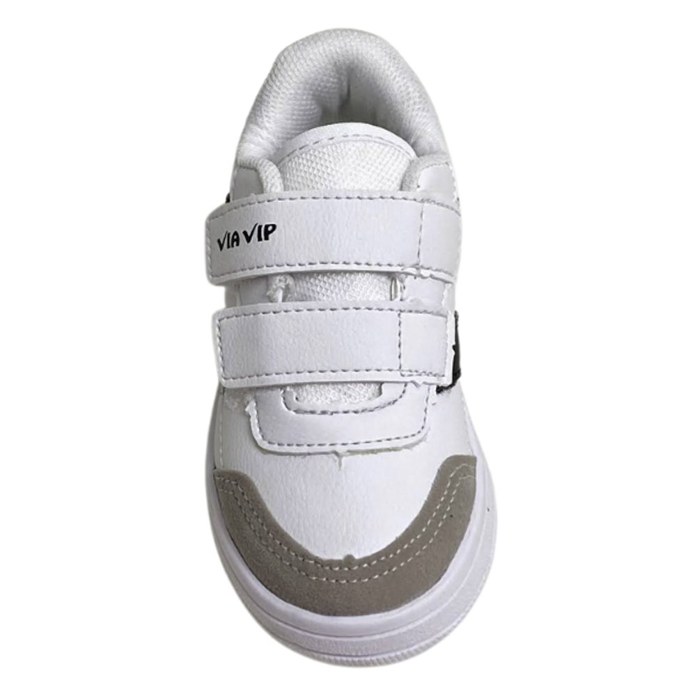 VIA VIP TENIS INF MASC Branco/Preto 3