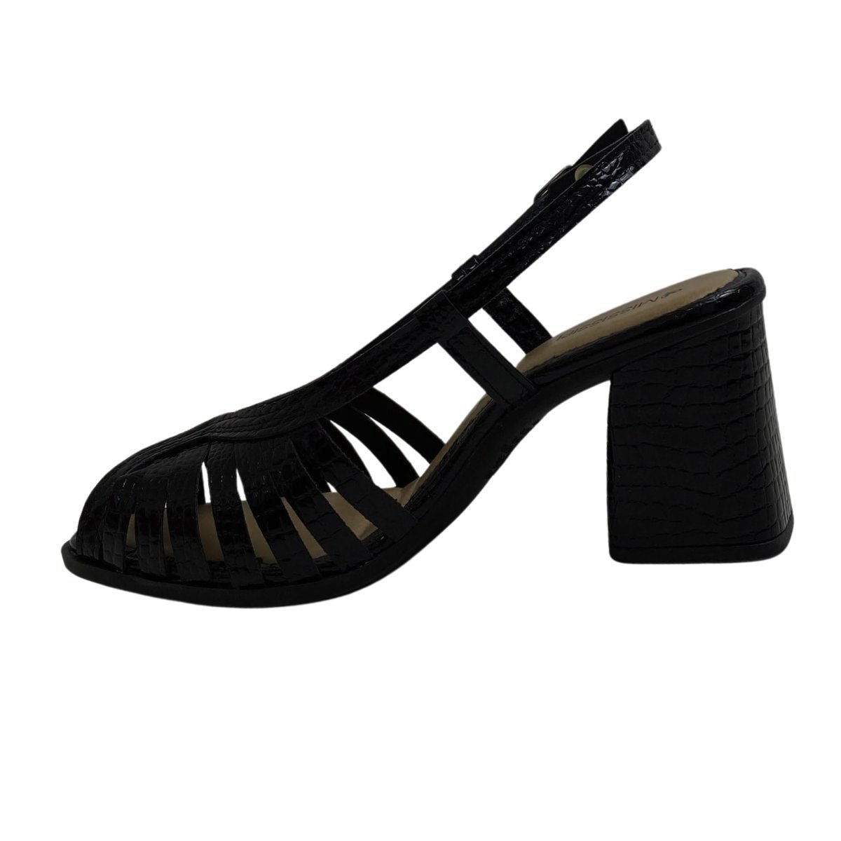 Sandália Casual Mississipi Salto Bloco Feminina MF241 Preto Preto 3