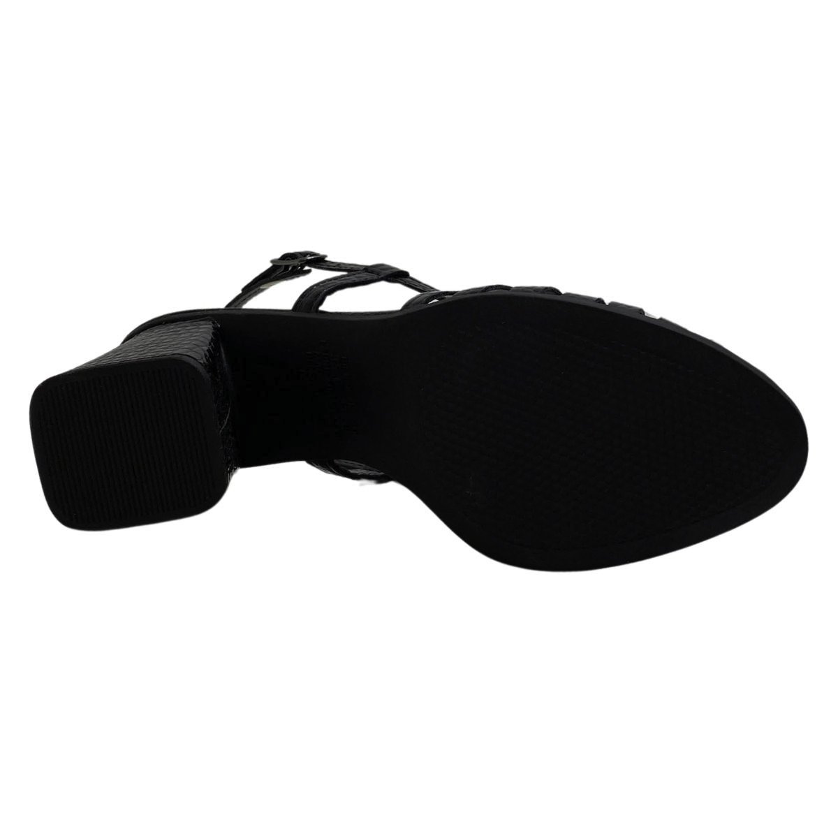 Sandália Casual Mississipi Salto Bloco Feminina MF241 Preto Preto 6