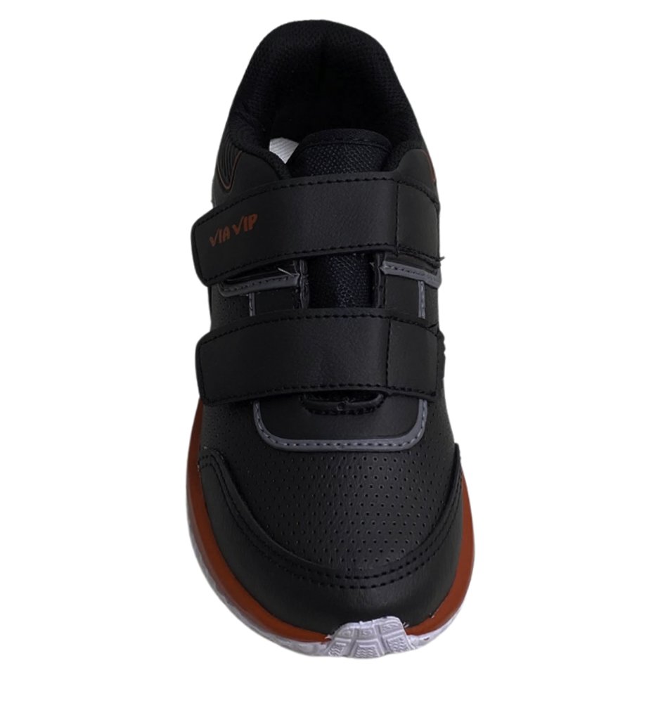 VIA VIP TENIS INF MASC Preto/vermelho 3