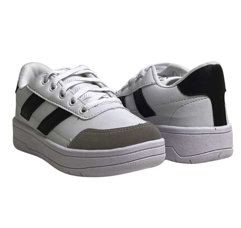 VIA VIP TENIS INF MASC Branco/Preto 4