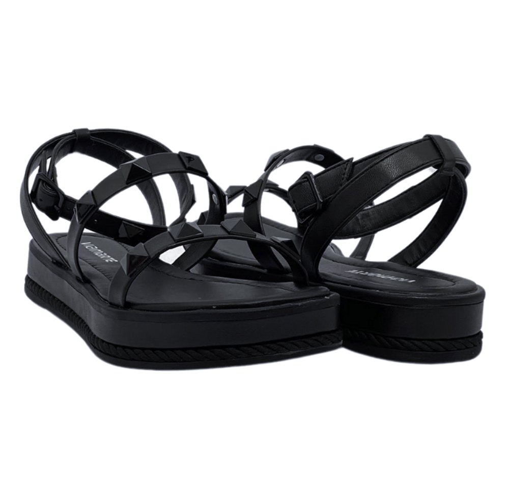 VIA MARTE SANDALIA FEM Preto 4