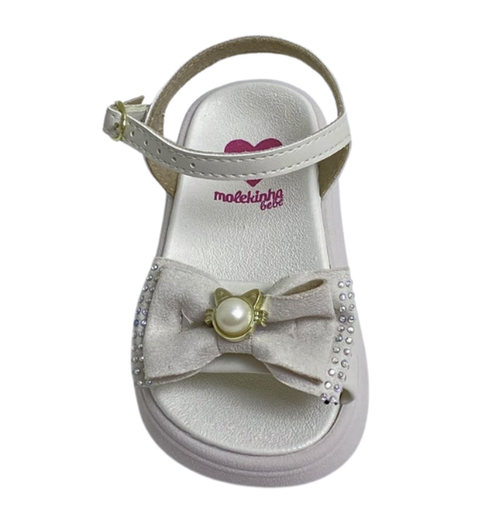 MOLEKINHA SANDALIA INF FEM Off White 3