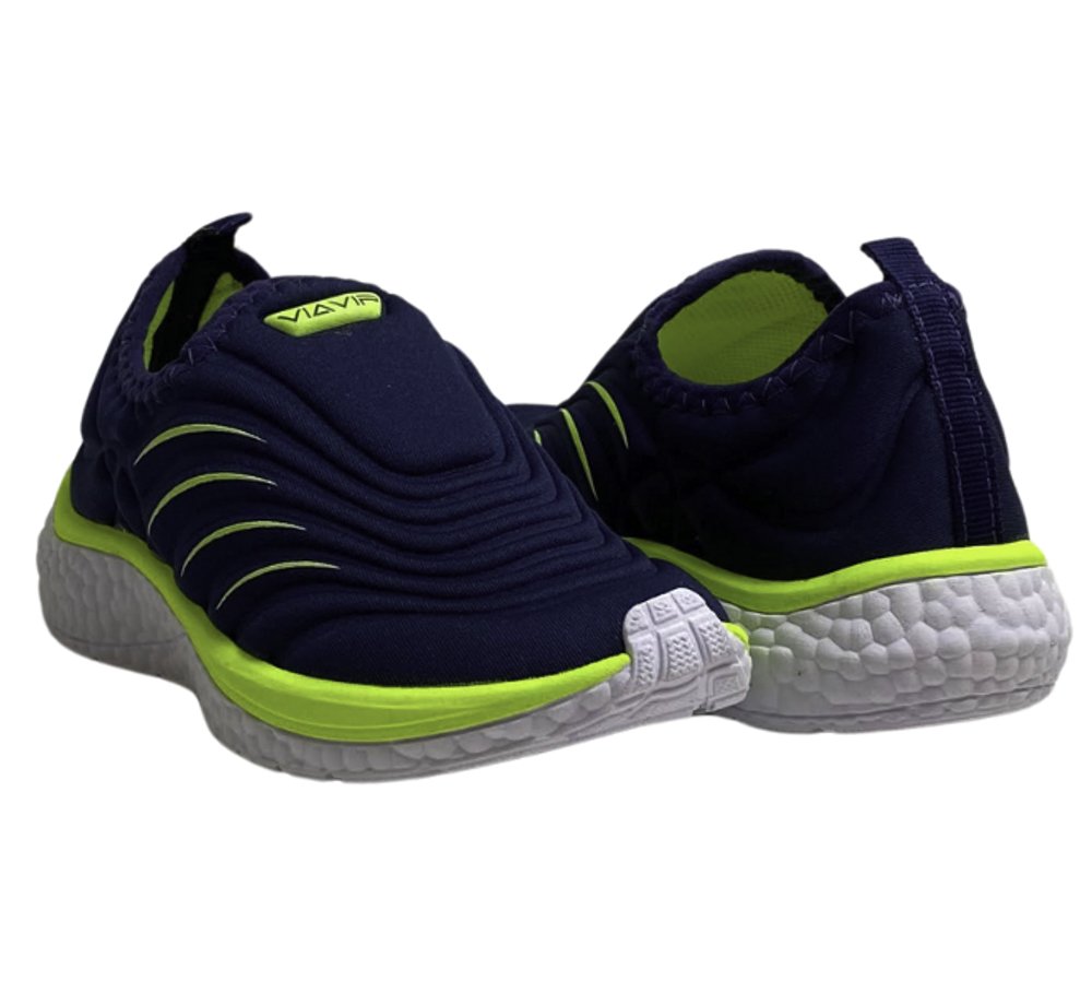 VIA VIP TENIS INF MASC Marinho/Verde limao 4