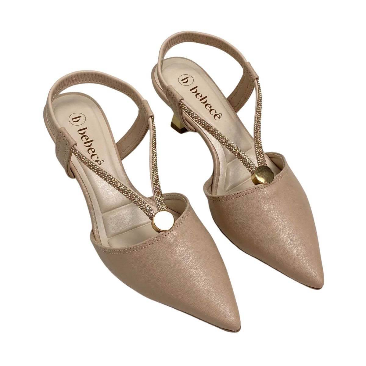 Sapato Bebecê Feminino T3814334 Creme Bege 4