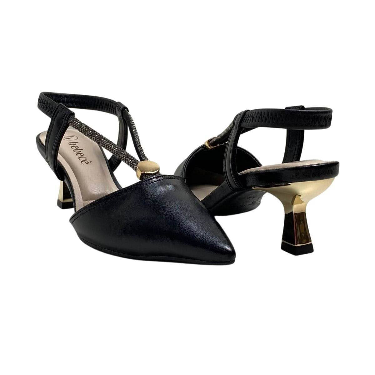 Sapato Bebecê Feminino T3814334 Preto Preto 5