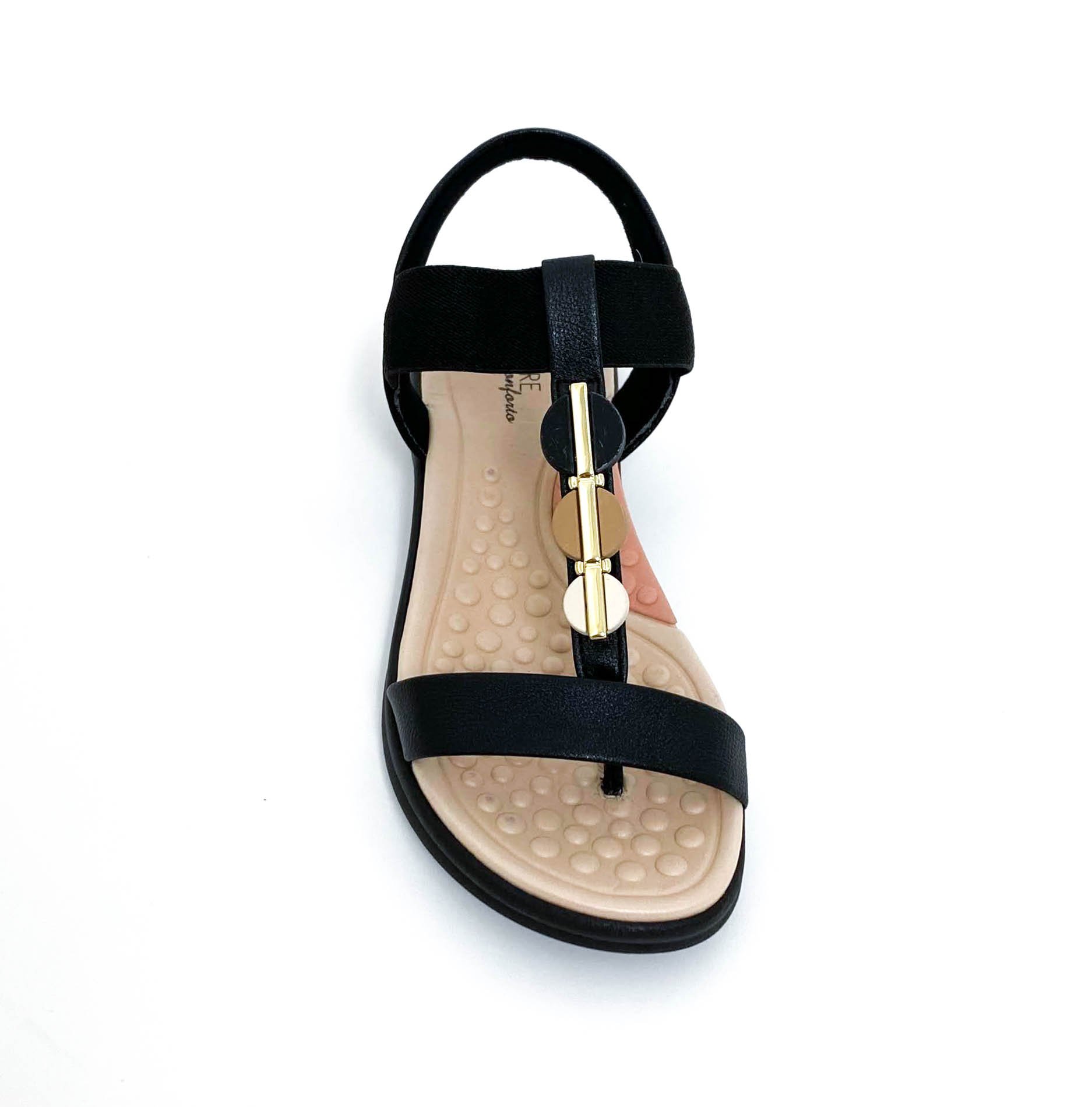 MODARE SANDALIA FEM Preto 3