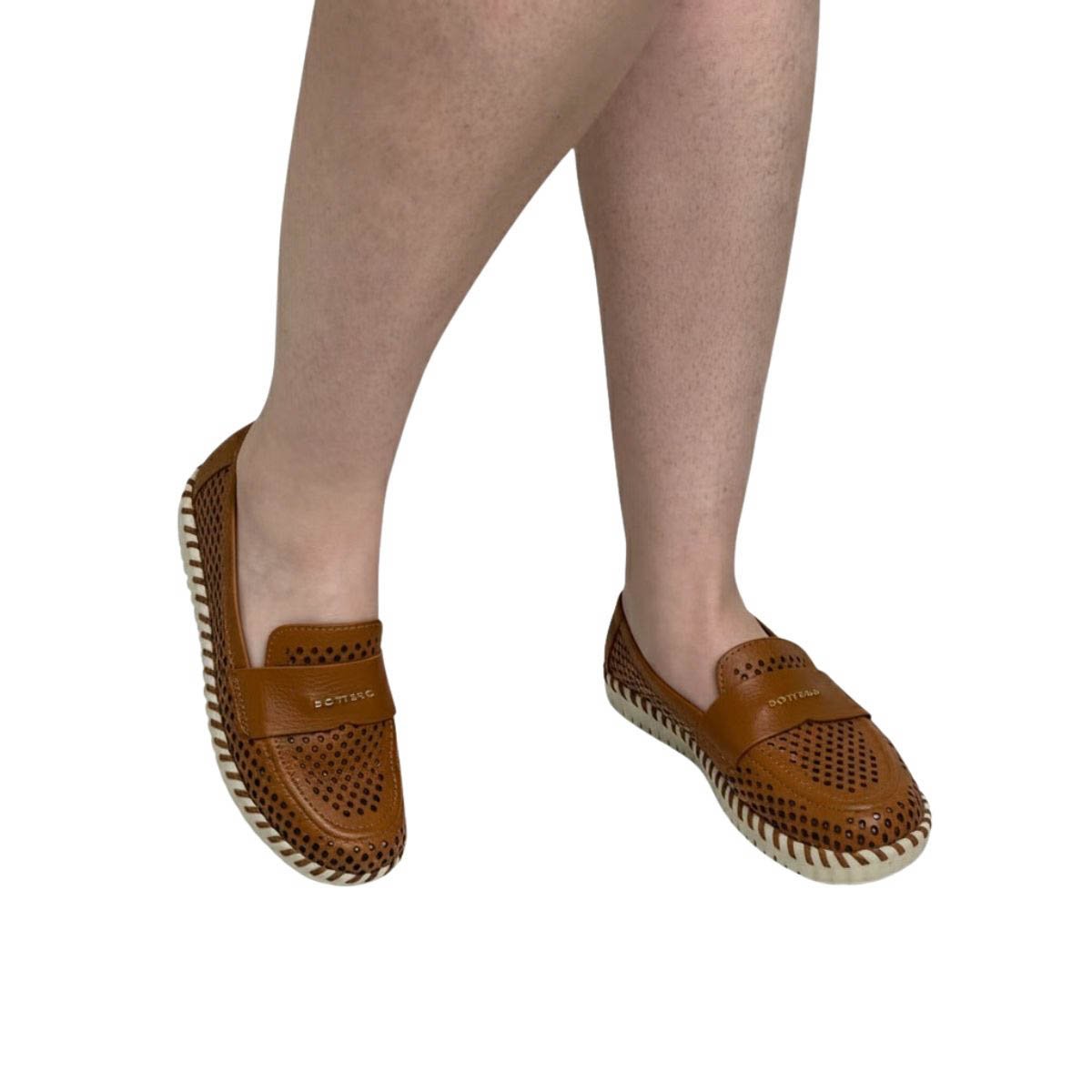 Mocassim Boterro Feminino 374104 Marrom Marrom 2