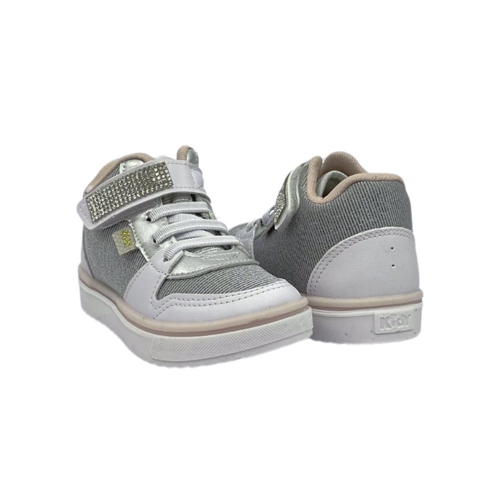 KIDY TENIS INF FEM Branco/Prata 4