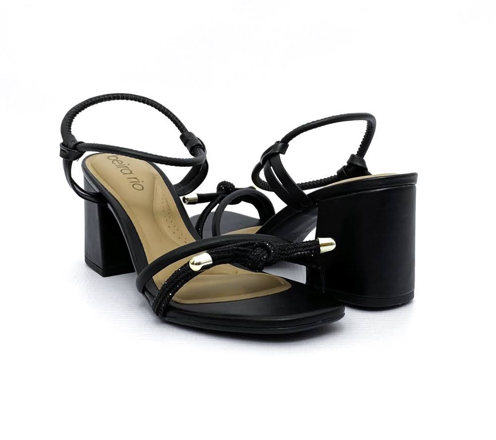 BEIRA RIO SANDALIA FEM Preto 4