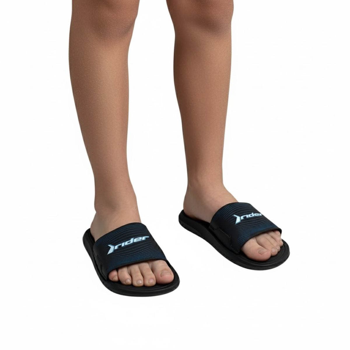 Chinelo Rider Infantil Menino 12223 Preto Preto 2
