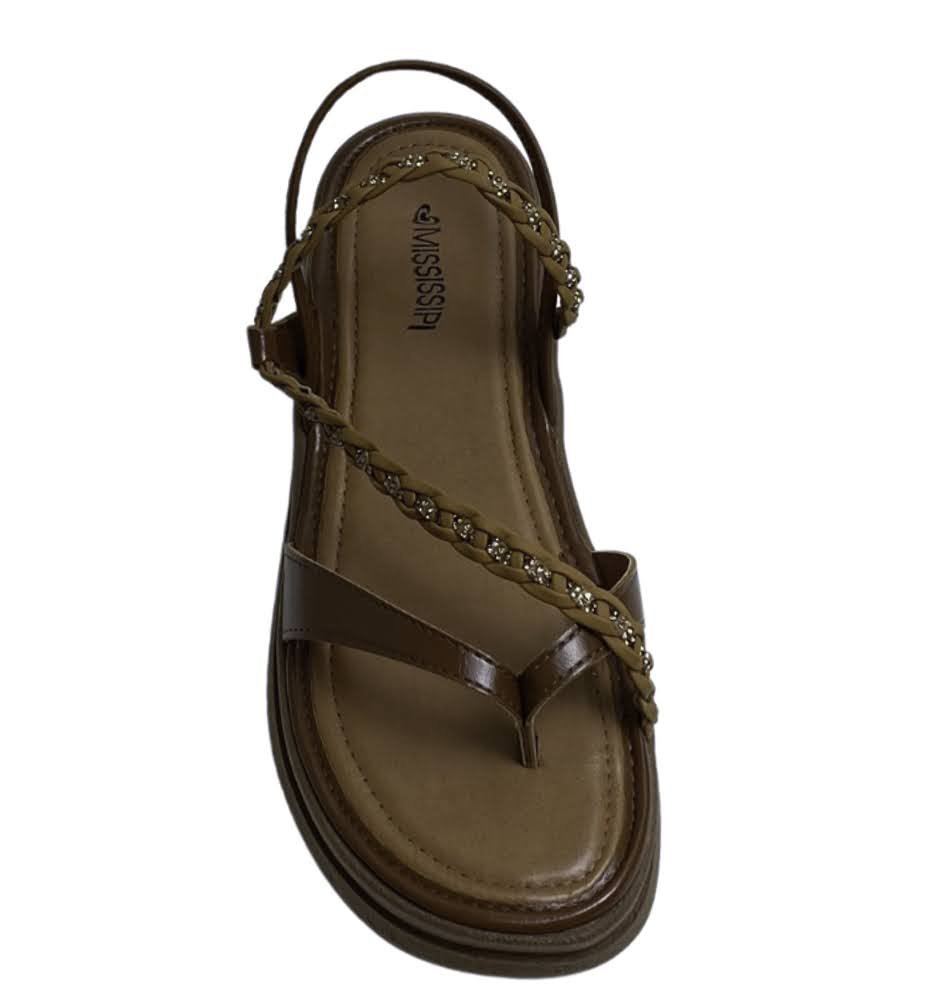 MISSISSIPI SANDALIA FEM Tabaco 3