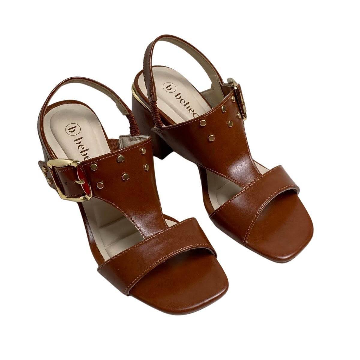 Sandália Bebecê Feminina T6011202 Marrom Marrom 4