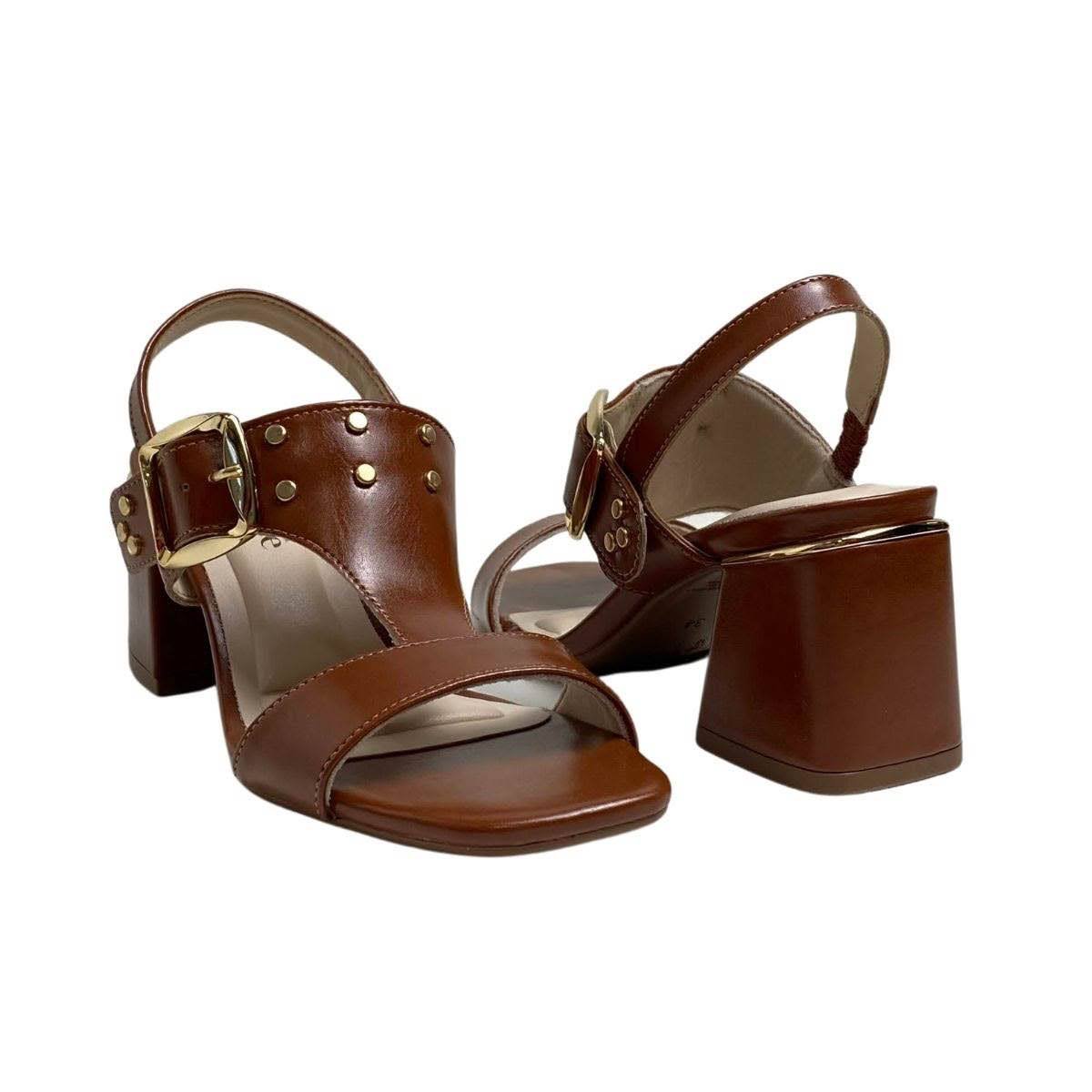 Sandália Bebecê Feminina T6011202 Marrom Marrom 5