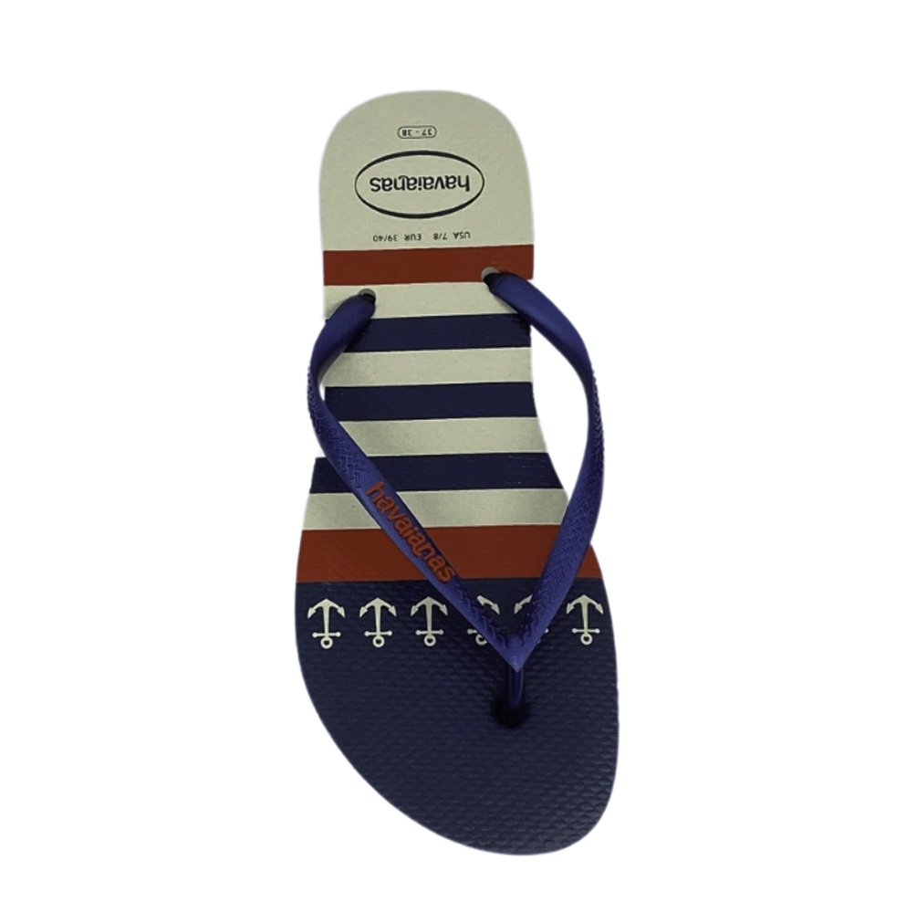 HAVAIANAS CHIN FEM NAUTICAL Azul Marinho 3