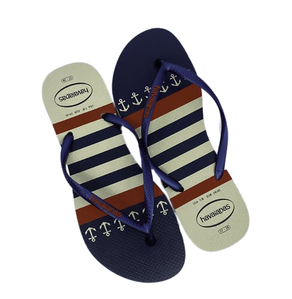 HAVAIANAS CHIN FEM NAUTICAL Azul Marinho 4