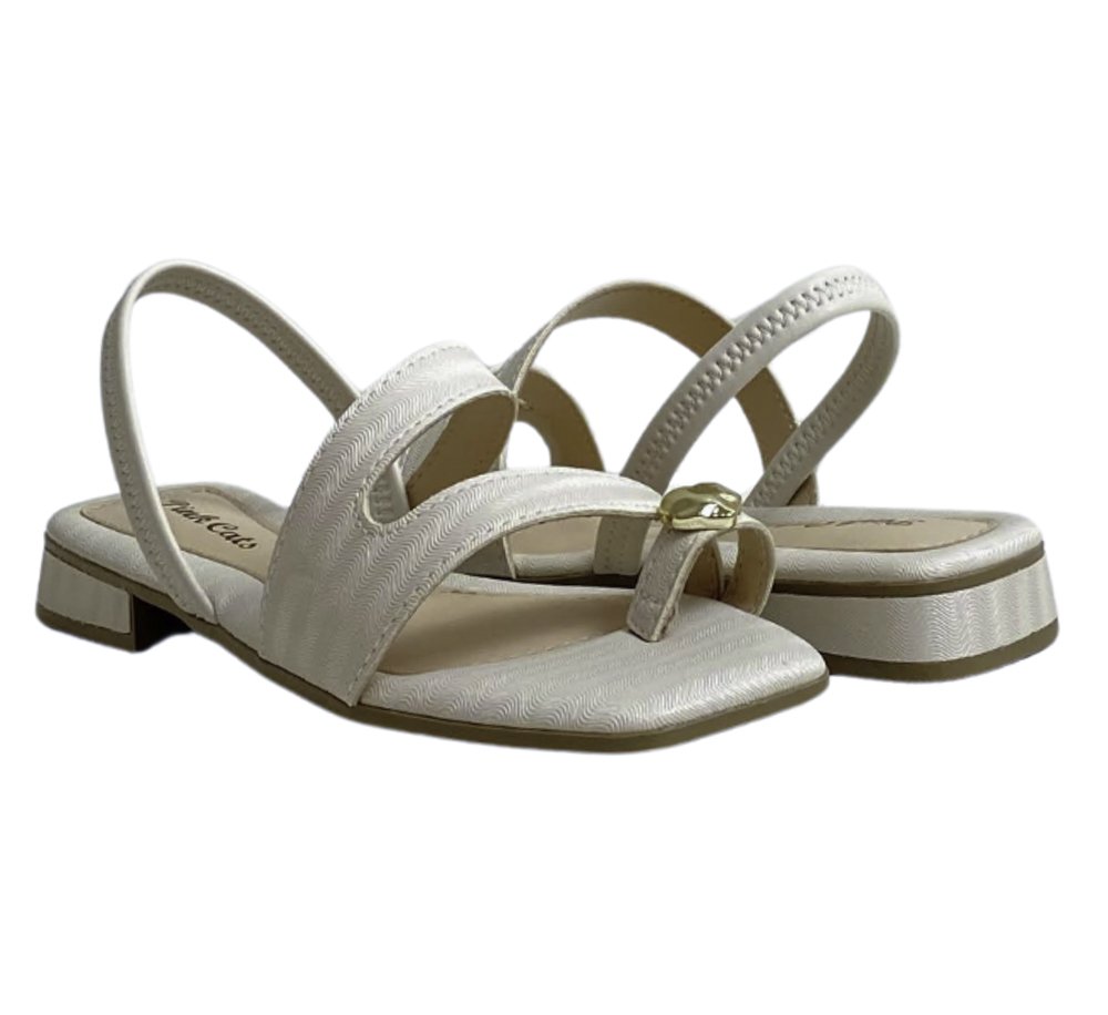 PINK CATS SANDALIA INFANTIL FEM Creme 4