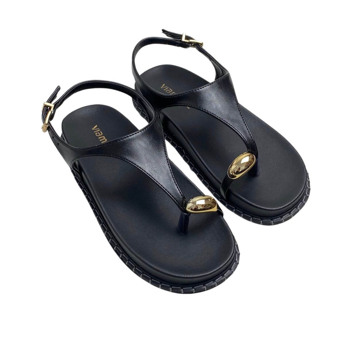 Sandália Via Marte Feminina 315001 Preta Preto 4