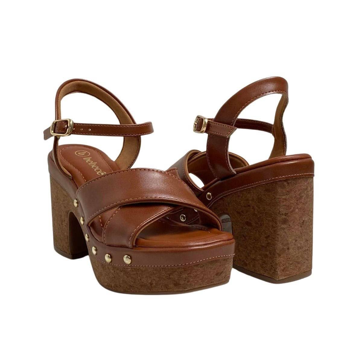 Sandália Bebecê T5110130 Marrom Marrom 5