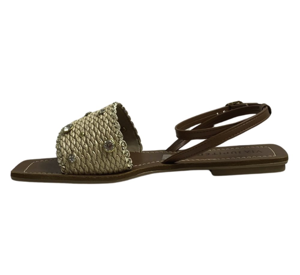 VIA JUPITER SANDALIA FEM Caramelo 2