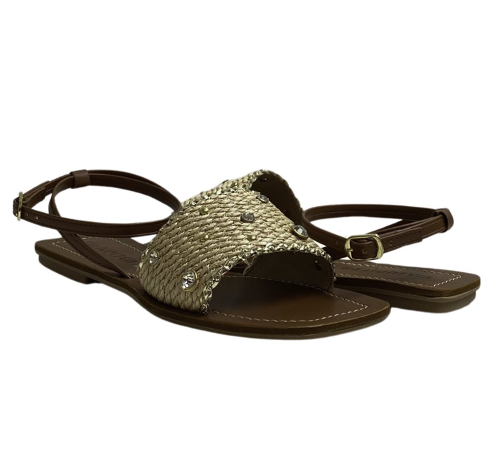 VIA JUPITER SANDALIA FEM Caramelo 4