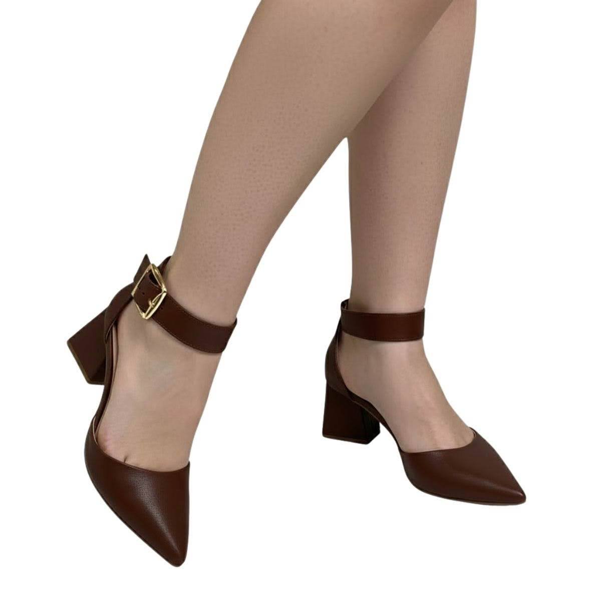 Sapato Bebecê Feminino T7024309 Marrom Marrom 2