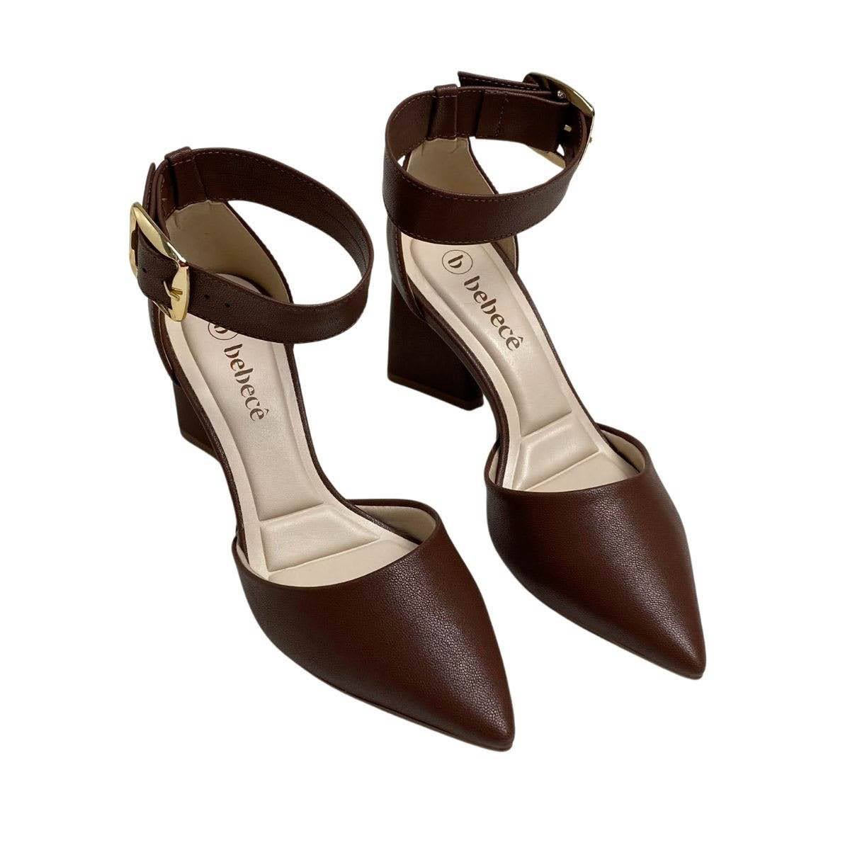 Sapato Bebecê Feminino T7024309 Marrom Marrom 4