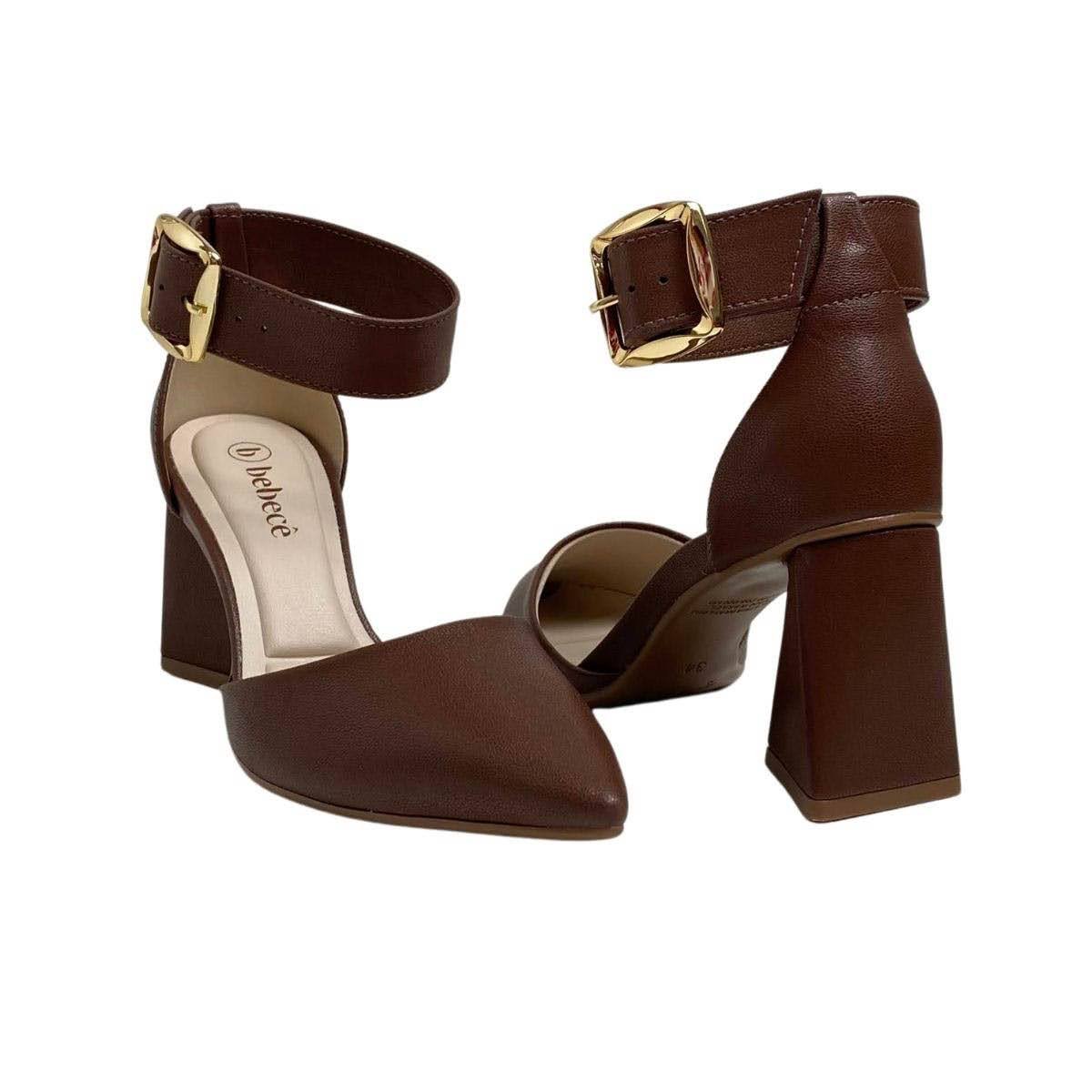 Sapato Bebecê Feminino T7024309 Marrom Marrom 5