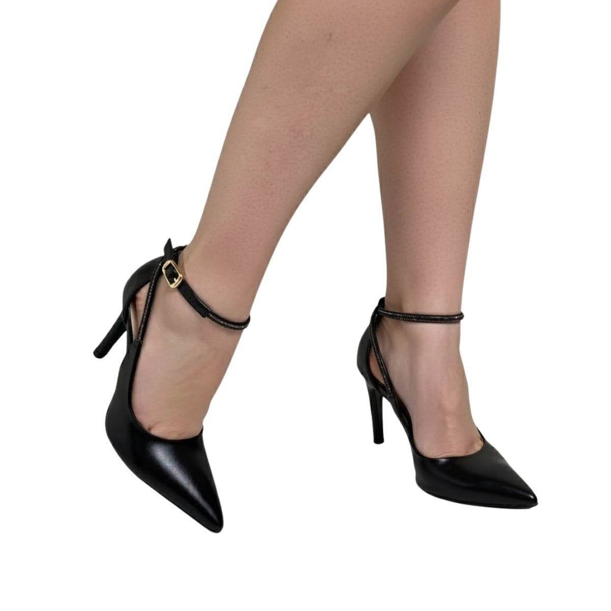 Scarpin Bebecê Feminino T9430279 Preto Preto 2